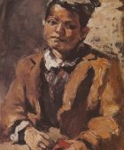 Портрет курдского мальчика. 1941, доска, масло, 55×40, Национальная галерея Армении