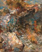 Wild Rose Among Stones. 1976, Oil  on Canvas, 70×50, National Gallery of Armenia