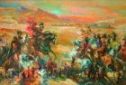 The Battle of Avarayr. Sketch for Fresco. 1983, Oil on Canvas, 100×200, National Gallery of Armenia