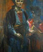Мать и я. 1983, холст, масло, 130×80, Галерея Эдуард Исабекян