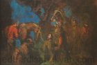 Farewell. 1983, Oil on Canvas, 40×65, National Gallery of Armenia