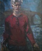 Автопортрет, 1984, холст, масло, 106×75, Галерея Эдуард Исабекян