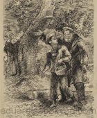 Иллюстрация книги «Павлик Морозов». 1941, бумага, тушь, карандаш, 23.5×18.8, Национальная галерея Армении