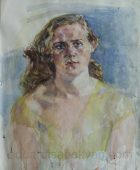 Portrait. Paper, Watercolor, 67×54, Family Property