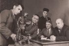 1950. With Older Friends. Arshavir Shahinyan, Suren Stepanyan, Eduard Isabekyan, Gabriel Gyurjyan, Ara Sargsyan