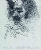 Сурен Азизян. 13.08.1972, бумага, карандаш, уголь, собственность семьи