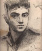 Arpenik Nalbandyan. Eduard Isabekyan’s portrait. 1937, Paper, Pencil, 36×27, Family Property