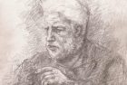Անդրեյ Շուգարով. Էդուարդ Իսաբեկյանի դիմանկարը. 2015, ստվարաթուղթ, մատիտ, 25×23.5, Էդուարդ Իսաբեկյան ցուցասրահ (նվեր հեղինակից)