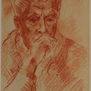Aram Isabekyan. Portrait of Eduard Isabekyan. 1994, Paper, Sanguine, 42×30, Family Property