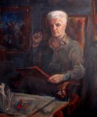 Мариетта Армена. Портрет Эдуарда Исабекяна. 1987, холст, масло, 140×120