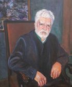 Aram Saribekyan. Eduard Isabekyan’s Portrait. 2001, Oil on Canvas, 100×80, Family Property
