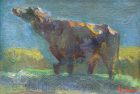 Buffalo, Etude. Oil on Canvas, 19×28, Family Property