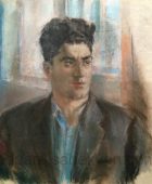 Дмитрий Налбандян. Портрет Эдуарда Исабекяна. Бумага, пастель, 68×60, частная коллекция