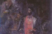 Artavasdes and Cleopatra. 1980, Oil on Canvas, 58×48