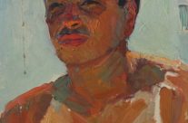 Portrait. Oil on Cardboard, 46×32, Family Property