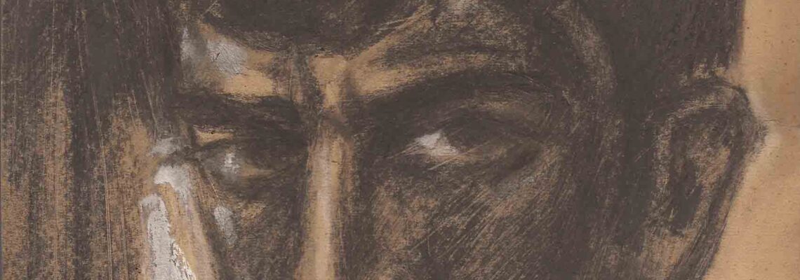 Ինքնանկար, Մոսկվա. 1931, թուղթ, ածուխ, մատիտ, 31×21.5, ընտանիքի հավաքածու