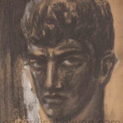 Ինքնանկար, Մոսկվա. 1931, թուղթ, ածուխ, մատիտ, 31×21.5, ընտանիքի հավաքածու