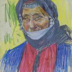 Մինա Բիբի. 1960, թուղթ, կավճամատիտ, 59×42, ընտանիքի հավաքածու