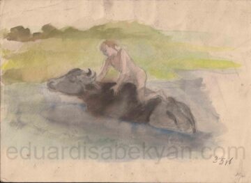 1935, թուղթ, ջրաներկ, 21×29, ընտանիքի հավաքածու